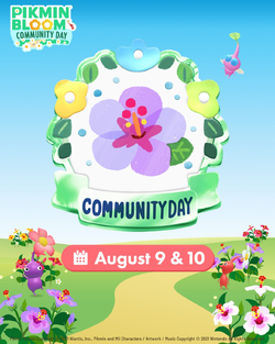 Promotional image for the August 2025 Community Day.