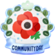 Community Day badge for the Windflower Community Day.