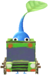 A Blue Decor Pikmin with Bus Stop decor.