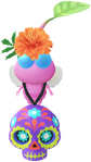 A Winged Special Decor Pikmin with Calavera decor from Pikmin Bloom.