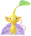 A Yellow Hair Salon Decor Pikmin with Scissors decor from Pikmin Bloom.
