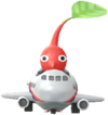 A red Decor Pikmin with the Airport costume.