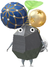 A Rock Special Decor Pikmin with Ball Ornament decor from Pikmin Bloom.