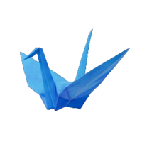 Icon for the Sweat-Soaked Blue Bird, from Pikmin 4's Treasure Catalog.