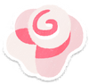 Lifelog artwork of a white anniversary rose from Pikmin Bloom.