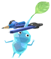 Lifelog artwork of an Ice Stationery Store Decor Pikmin with Stationery decor from Pikmin Bloom.