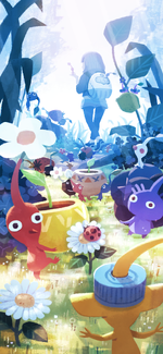 In-game texture of the Pikmin Bloom loading screen used from version 33.1 to version 47.1.