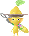 A Yellow Special Decor Pikmin with Color Powder decor from Pikmin Bloom.