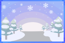 An event postcard in Pikmin Bloom, for winter holidays 2022.