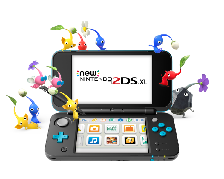 File:Pikmin with New 2DS XL.png