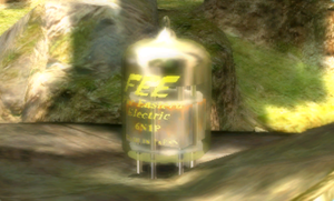 Screenshot of the Vacuum Processor in Pikmin 2's Treasure Hoard.