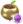Icon of a Gold Seedling guaranteeing a Purple Decor Pikmin