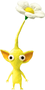 Artwork of a matured Yellow Pikmin.