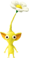 Clay art of a flower-bud Yellow Pikmin in Pikmin 2.