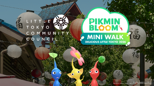 Promotional image for the Pikmin Bloom MINI WALK: Delicious Little Tokyo 2026 Event in Pikmin Bloom.