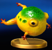 The Yellow Wollywog () / Yellow Wollyhop () trophy in Super Smash Bros. for Nintendo 3DS and Wii U.