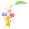 Lifelog artwork of a Yellow Movie Theater Decor Pikmin with Popcorn Snack decor from Pikmin Bloom.