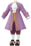 "Rococo Frock Coat (Purple)" Mii costume in Pikmin Bloom.