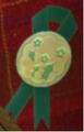 A ribbon with a Winged, a White, and a Purple Pikmin found within the level.
