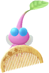A Winged Hair Salon Decor Pikmin with Scissors decor from Pikmin Bloom.