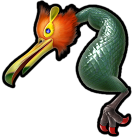 The Piklopedia icon for the Pileated Snagret in the Nintendo Switch version of Pikmin 2.