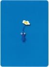 Pikmin Puzzle Card back. Blue flower Pikmin variant.