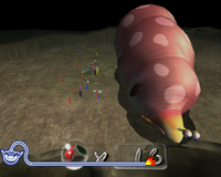 The Pikmin 2 microgame in WarioWare: Smooth Moves.