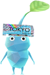 An Ice Station Decor Pikmin with Ticket (Rare) decor from Pikmin Bloom.