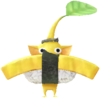 A Yellow Pikmin with Sushi decor.