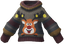 "Ugly Sweater (Smiling Deer)" Mii outerwear part in Pikmin Bloom.