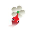 The icon for a Red Pikmin in the flower stage in Pikmin 1 (Nintendo Switch).