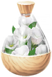 A full jar of white prairie gentian petals from Pikmin Bloom.