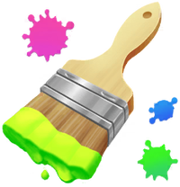 Paint Brush Event Currency from Pikmin Bloom, used during the 2024 Paint Event.