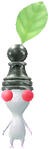 A White Special Decor Pikmin with Chess Piece decor from Pikmin Bloom.