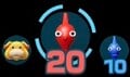 All 3 icons, one of which is for Oatchi, in Pikmin 4.
