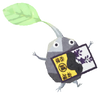 Lifelog artwork of a Rock Special Decor Pikmin with Hanafuda Card (Volume 2) decor from Pikmin Bloom.