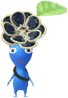 A blue Decor Pikmin in Clothing Store decor.