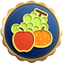 The "Fruit Force" badge in Pikmin 3 Deluxe.