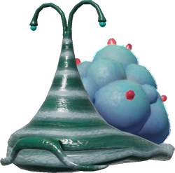 Render of a Moldy Slooch from the Pikmin Garden website.