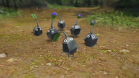 A small group of six Rock Pikmin in an E3 2012 screenshot of Pikmin 3.