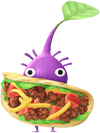 A Purple Mexican Restaurant Decor Pikmin with Taco decor from Pikmin Bloom.