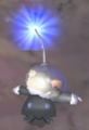 The President lying down in Pikmin 2.