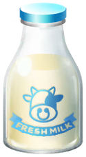 Milk Bottle event currency from Pikmin Bloom, used during the 2024 Cheese Event.