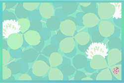 An event postcard in Pikmin Bloom, for St. Patrick's Day 2023.