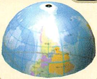 Artwork of the Geographic Projection.