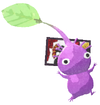 Lifelog artwork of a Purple Special Decor Pikmin with Hanafuda Card (Volume 1) decor from Pikmin Bloom.