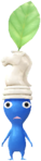 A special event Blue Decor Pikmin wearing a white Chess Piece.