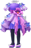 "4th Anniversary Dress (Purple)" Mii costume in Pikmin Bloom.