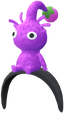 "Pikmin Headband (Purple)" Mii head item part in Pikmin Bloom.