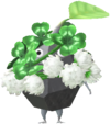 Rock Decor Pikmin with a Four-Leaf Clover costume.